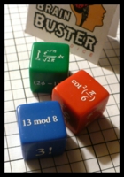 Dice : Dice - 6D - Brain Buster Math Formula Dice by Gamestation and Eric Harshbarger - Gen Con Aug 2011